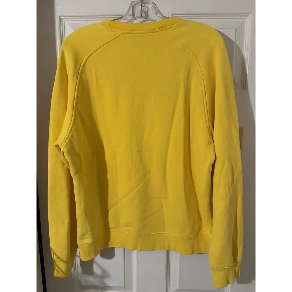 Vtg/Y2K Nike Crewneck Sweatshirt Yellow Sz M Gray Tag